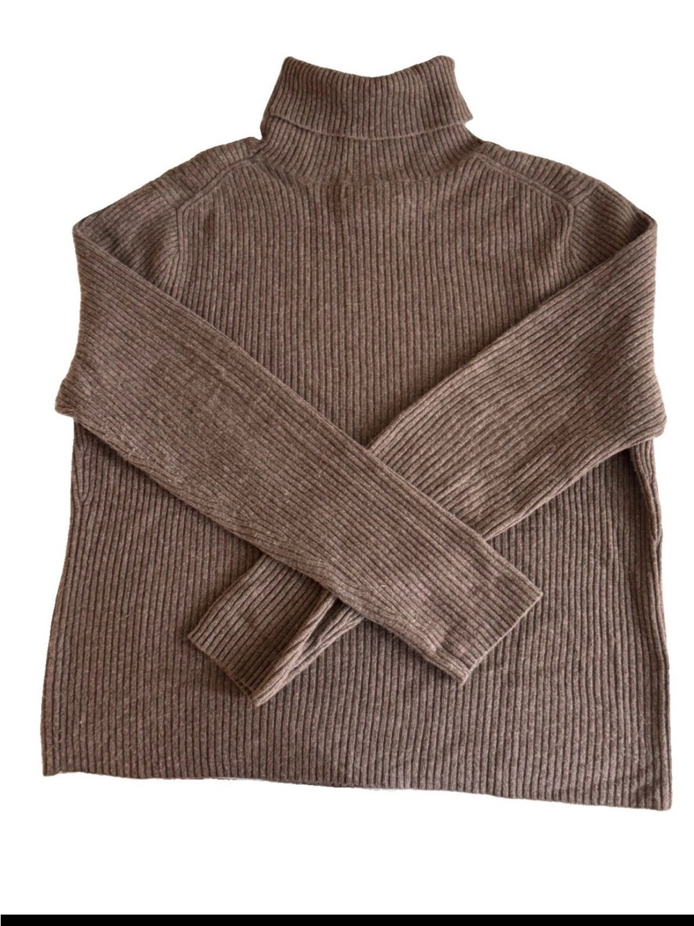 Grace Cashmere Women's Brown Turtleneck Sweater XL